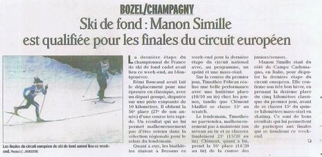 Dauphiné Libéré du 14 Mars 2013