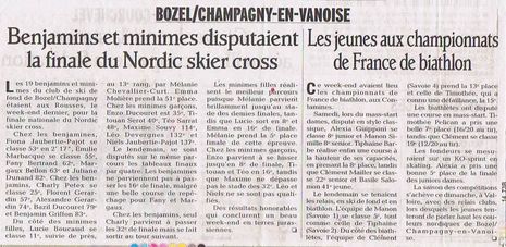 Dauphiné Libéré du 4 Avril 2013